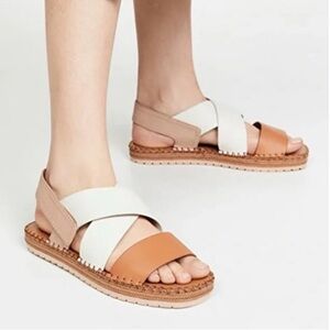 New Vince Tenison Flat Espadrille Sandals